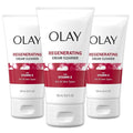 Olay Regenerist Regenerating Cream Cleanser Face Wash, 5 Fl Oz, Pack of 3