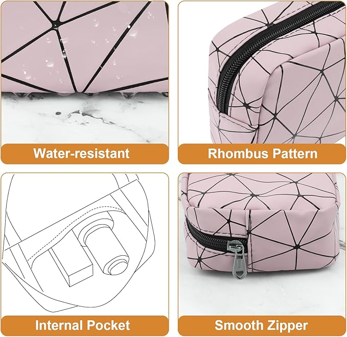 Period Bag for Teen Girls, Leather Sanitary Napkin Storage Bag, Portable Menstrual Pad Bag Period Pads Pouch, Small Make Up Bags