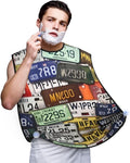 Loon Nature Bird Print Beard Bib Shaving Apron, Beard Hair Trimming Cape Gift For Dad
