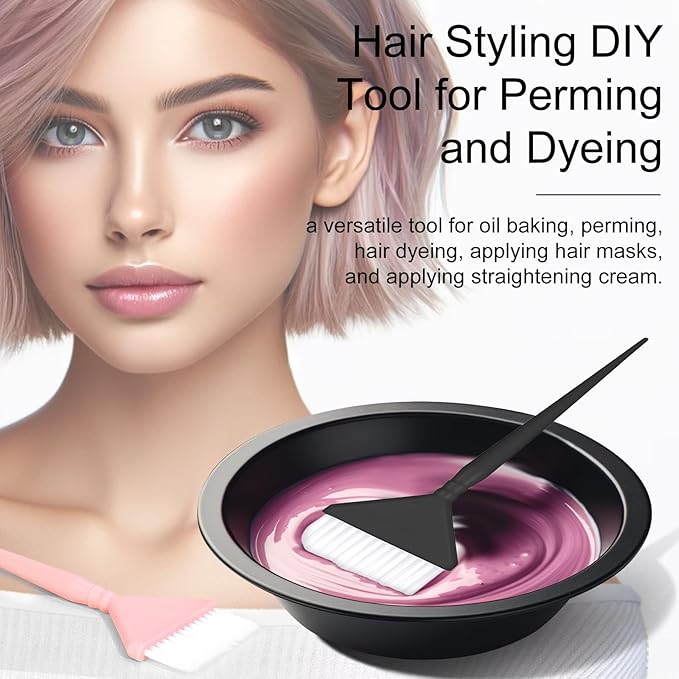 Classic Hair Dye Brush Set: 4 Multi-Use Tint Brushes for Salon-Quality Coloring - Perfect for Highlights, Balayage, and More