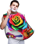 Underwater Scenery Print Beard Bib Shaving Apron, Beard Hair Trimming Cape Gift For Dad