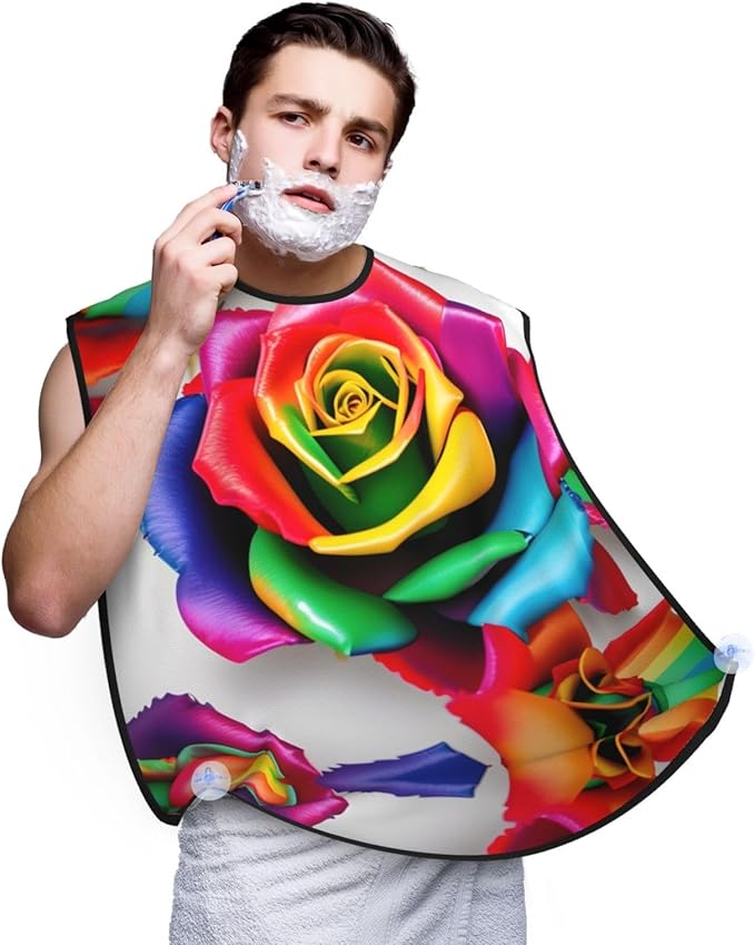 Underwater Scenery Print Beard Bib Shaving Apron, Beard Hair Trimming Cape Gift For Dad