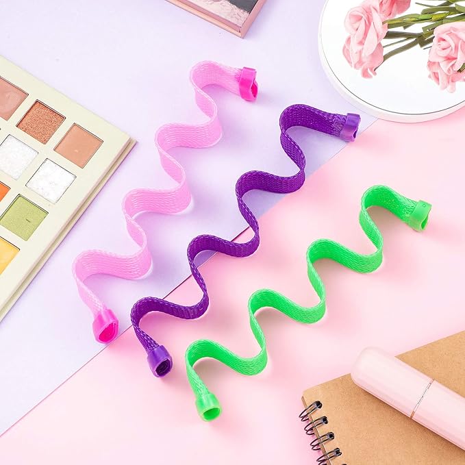 30 Pieces Hair Curlers Kit for Women and Girls, Wave Style Spiral Curls No Heat Rollers with Hooks for Long Hairstyles (30 cm/ 11.8 Inch)