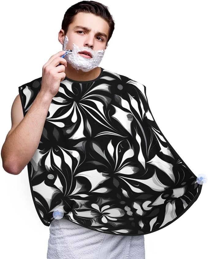 Brooklyn Bridge Print Beard Bib Shaving Apron, Beard Hair Trimming Cape Gift For Dad