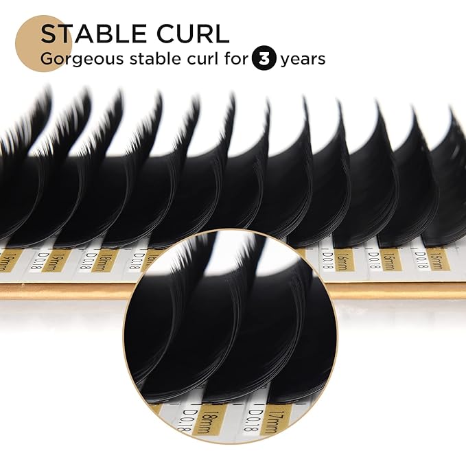 LASHVIEW Eyelash Extensions,Individual Lashes, Premium Single &Classic Lashes,0.18 Thickness C Curl 8-15mm Mixed Tray,Natural Semi Permanent Eyelashes,Soft Application-Friendly,Mink Lashes