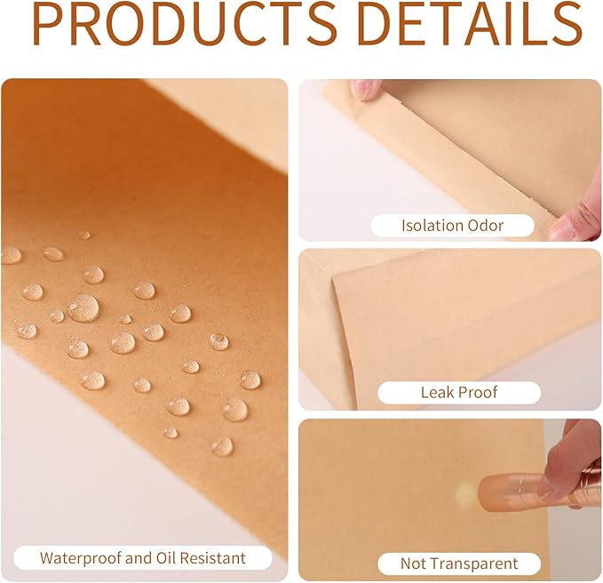 500 Pcs Sanitary Napkin Disposal Bags, Feminine Hygiene Disposal Bags Personal Hygiene Products Period Bag for Women Waxed Kraft Paper Tampon Bag for Restroom Bathroom(7.5'' x 10'' x 3.5'')