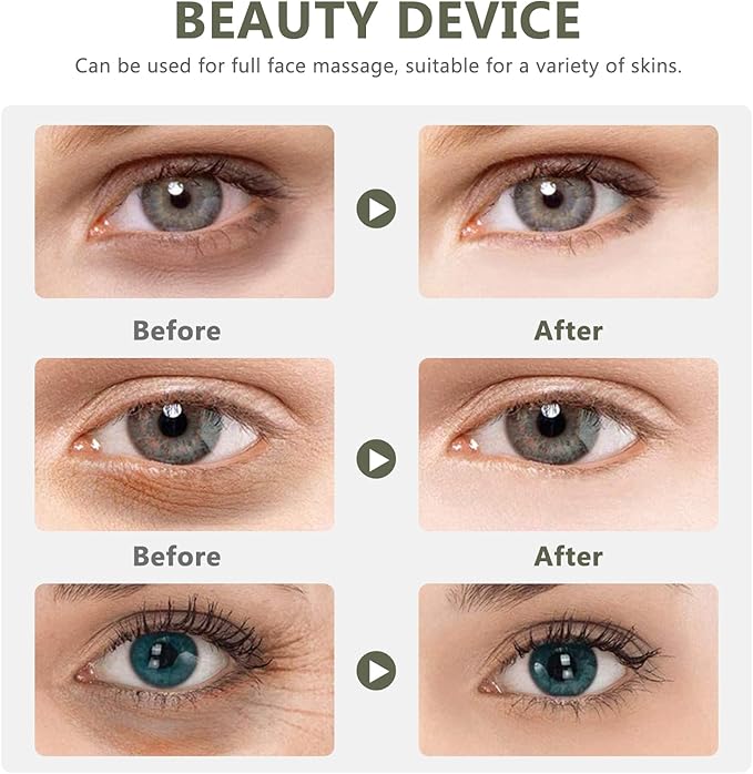 EXCEART 6pcs Eye Cream Applicators Face Eye Roller Massage Care Applicator Wand Stick Metal Cream Roller Wand