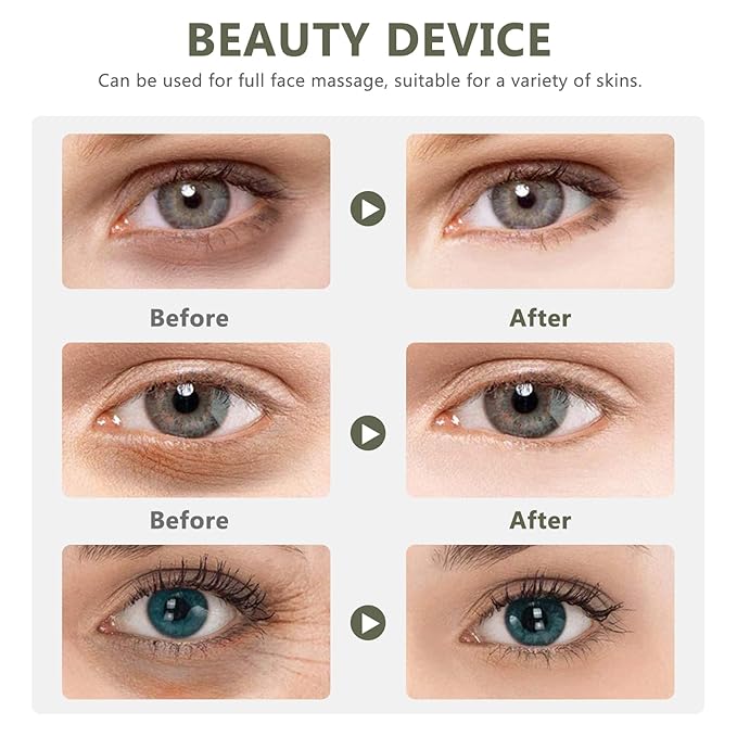 EXCEART Eye Essence Stick Metal Massage Rod 6Pcs Eye Cream Applicator Wand for Care and Skin Massage Portable Roller Tool to Reduce Fatigue and Promote Circulation