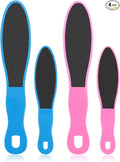 4 Pieces Double Sided Pedicure Foot File Foot Scraper, Exfoliator Remover Dead Skin Hard Skin Calluses Foot Scrubber Reusable Foot Care Pedicure Tool for Wet and Dry Cracked Feet 2 Sizes