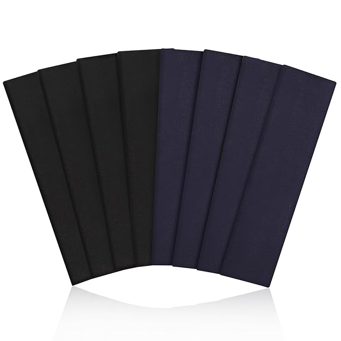 8 Pack Sport Headbands for Women, Elastic Soft Fabric Non-Slip Hair Bands Hair Warp for Daily Workout Yoga Running Sports, Combo 12