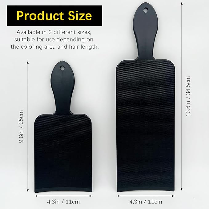 2PCS Balayage Paddle & Highlighting Boards – Long & Short Hair Dye Foil Boards for Coloring, Bleaching & Precision Hair Salon Tools