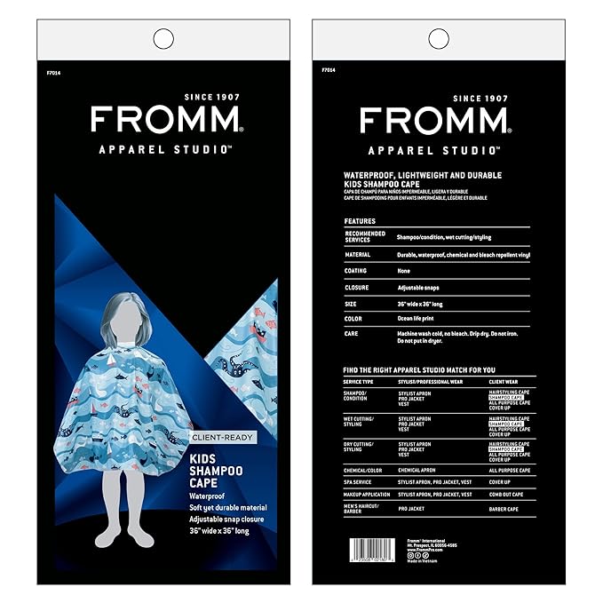 Fromm Kids Shampoo Cape, 36" x 36"