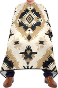 Native American Tapestry Patterans Barber Cape Waterproof Polyester Hair Cutting Salon Cape Adjustable Neckline Hair Hair Cutting Beard Hairdressing Cape Accessories 55×64 Inch