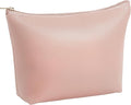 Kigeli PU Leather Makeup Bag for Women Gift Cosmetic Pouch for Purse Waterproof with PU Leather Travel Toiletry Organizer with Zipper for Women Bridesmaid Friend Gift(Nude)