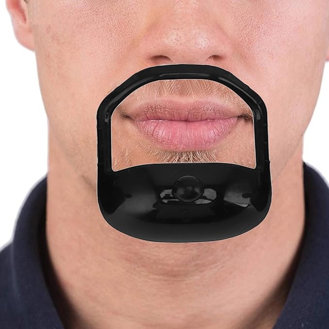Beard Shaping Tool, Beard Shaper, 15 Pcs Beard Shaving Template, 5 Size, Precise Trimming, Beard Shaping, for Goatee Mustache Sideburns, Jaw Cheek Neck Line
