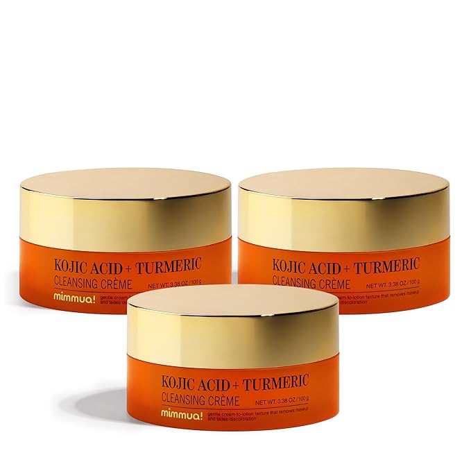 KOJIC ACID TURMERIC CLEANSING CREME| Balm to Oil Cleanser | Makeup Remover Cleansing Cream | No Eye Stinging 100ml / 3ea