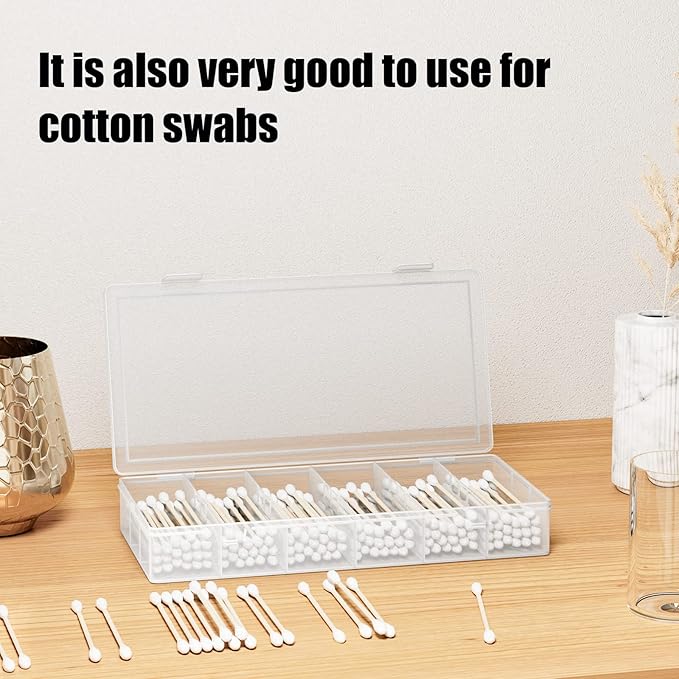 clear visible plastic storage box cosmetic tools storage box makeup tools fishing tackle accessory box organizer jewelry screws hardware accessories organizer box (4Pack)