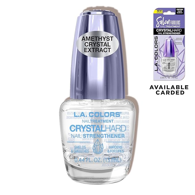 L.A. COLORS Salon Fabulous Nail Treatments, Crystal Hard Nail Strengthener CNL524