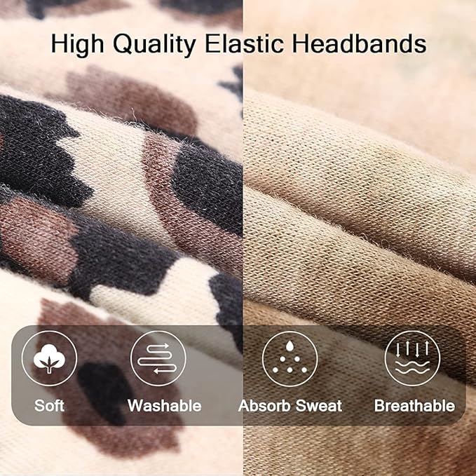 Kachanaa 12 Pack Headbands for Women, Elastic Wide Headbands Non Slip Workout Yoga Sport Hair Bands for Women’s Hair Accessories