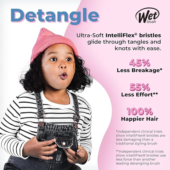 Wet Brush Original Detangler Hair Brush, Color Wash, Watermark, Ultra-Soft IntelliFlex Bristles - Detangling Hairbrush Glides Through Tangles For Wet, Dry & Damaged Hair, Women & Men
