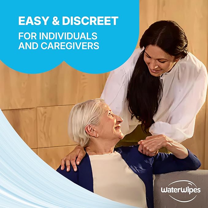WaterWipes Sensitive Whole Body Cleansing Wipes, 99.9% Purified Water, XL Textured Wipes, Incontinence Care, Fragrance Free, 30 Count