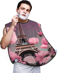 Purple Music Notes Print Beard Bib Shaving Apron, Beard Hair Trimming Cape – For Dad