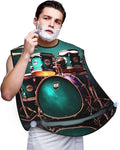 Cute Black Pug Dog-Standard-Scale-2_00x Print Beard Bib Shaving Apron, Beard Hair Trimming Cape Gift For Dad
