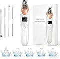 Blackhead Remover Vacuum - Professional Blackhead Extractor for Face with 3 Adjustable Suction Levels, USB Rechargeable Pore Cleaner, and 5 Interchangeable Probes (Off-White)