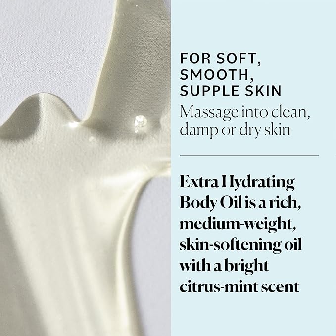 Sky Organics Organic Extra Hydrating Body Oil, Nourishing Organic Skin Care with Borage, Acai & Sweet Almond Oil, Nourishing Hydration for Softer, Smoother, Refreshing Orange & Spearmint Scent,