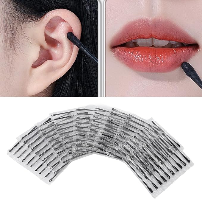 100Pcs Pimple Extractor, Blackhead Extractor, Blackhead Remover Tools, Disposable Double Tipped Cotton Swabs Stick Comedone Extractor Squeeze Cotton Buds Skin Pores