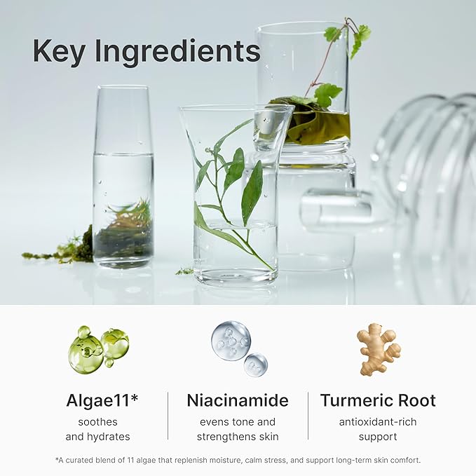 Instant Glow Mist, Hydrating Lightweight Korean Face Mist with Algae 11, Niacinamide and Turmeric root, Moisturizing Spray for Dewy, Glass Skin, For Dry or Sensitive Skin, 120ml / 4.0 fl.oz.