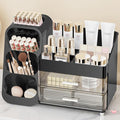 Large Capacity Makeup Organizer Countertop with Makeup Brush Holder for Vanity, Thickened Material, Bathroom Countertop Organizer Skin Care Perfumes Storage, Teen Girl Gifts for 13-25 Year