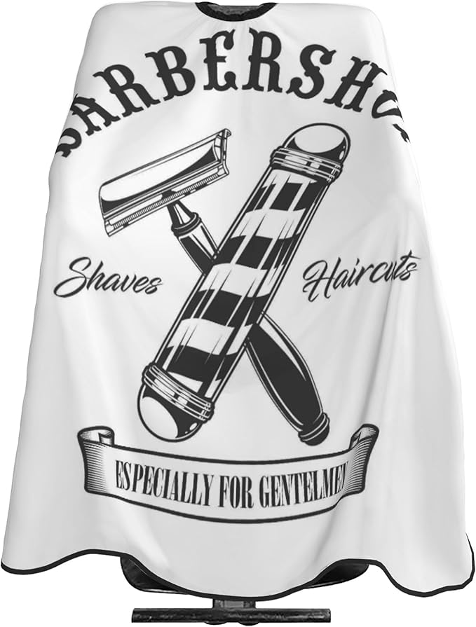 Adult Barber Cape, Professional Salon Haircut Capes, Haircut Kit Hairdressing Apron for Home Salon Barbershop