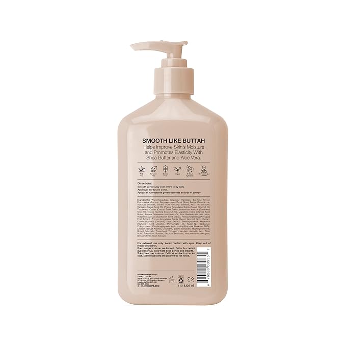 HEMPZ Sweet Almond & KOA Body Lotion, Moisturizing Hemp Seed Oil and Shea Butter, Hydrating Vegan Lotion for Dry Skin, 17 oz