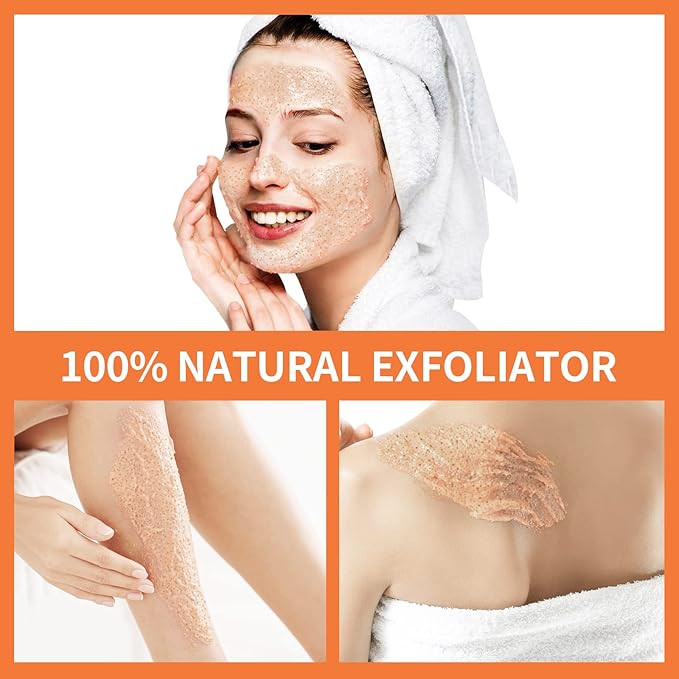 Vitamin C and Retinol Facial Scrub Face Scrubs Exfoliating Face Wash Vitamin C Facial Body Scrub Microdermabrasion Exfoliator for Blackhead Ingrown Hair KP Bump Eraser Exfoliant 3.5OZ