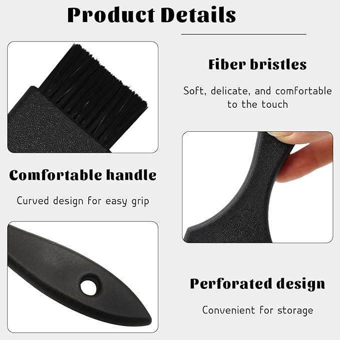 Hair Dye Brush Set – 2 PCS, Balayage & Tint Application Brushes, Ergonomic Handles for Easy Hair Dyeing and Blending, Black & Pink Brushes