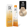 GK HAIR Color Cream 10.0 Lightest Platinum Blonde – 100% Grey Coverage | Semi, Demi or Permanent Results | 8–10 Vol Semi | 20-30-40 Vol Permanent – Salon Quality Hair Dye – For Women & Men 3.4 Oz