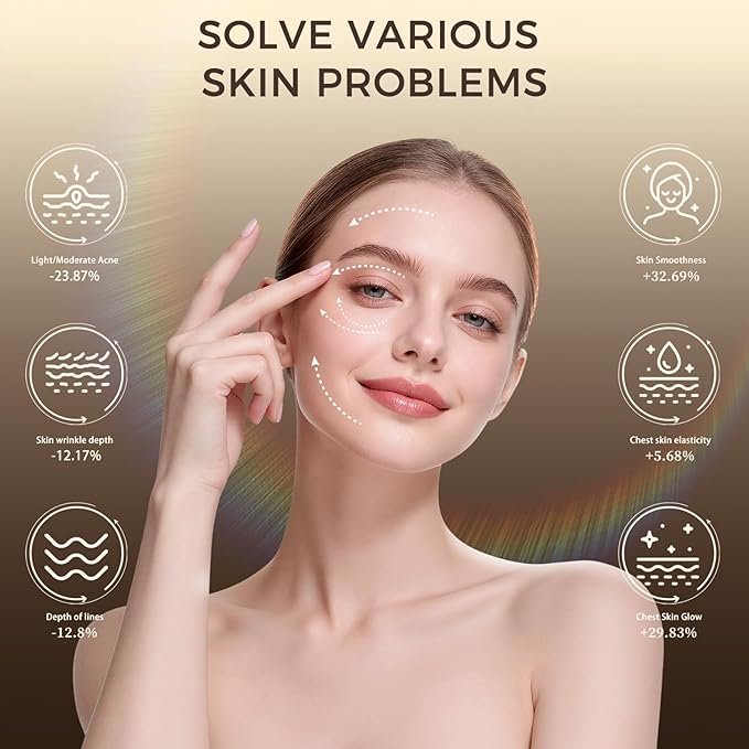 Red Light Therapy for Face, Red Light Mask, 7-1 Colors LED Light Therapy mask, Rechargeable LED Face Mask for Anti-Aging, Skin Firming & Radiant Glow at Home