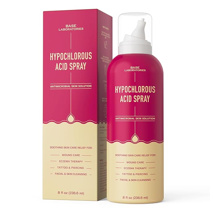 BASE LABORATORIES Hypochlorous Acid Wipes & Hypochlorous Acid Spray Bundle
