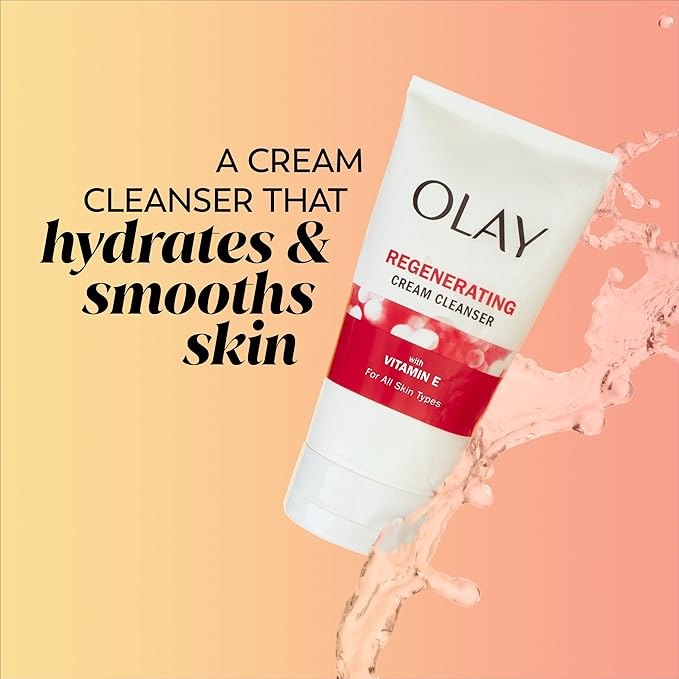 Olay Regenerist Regenerating Cream Cleanser Face Wash, 5 Fl Oz