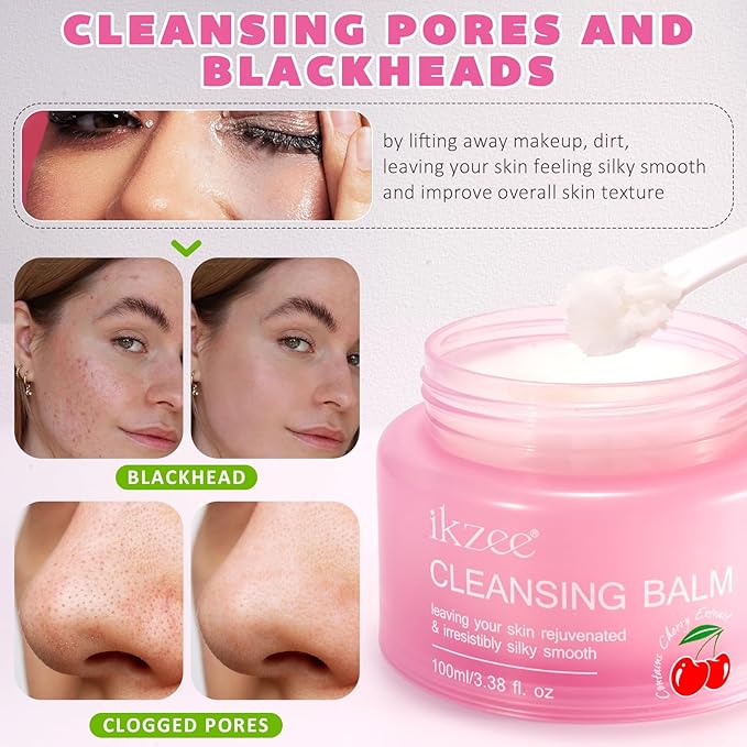 Cleansing Balm, Makeup Remover Cleansing Korean for Sensitive Skin, Travel Size Good Molecules.