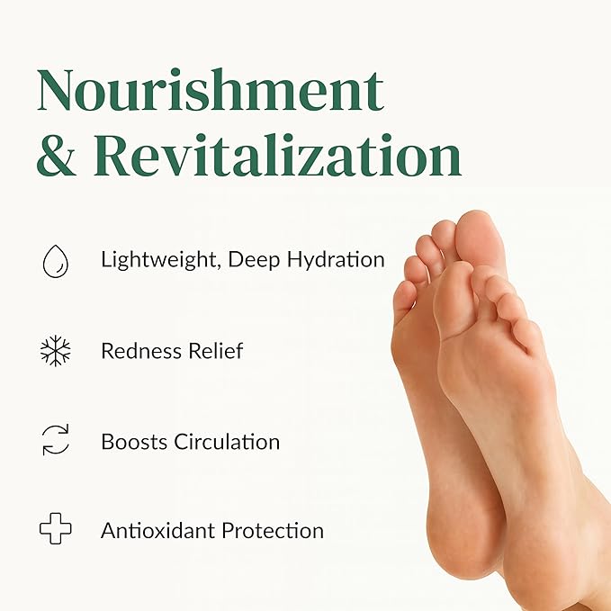 Epielle Nourishing Foot Mask 6 Pairs, Repair and Soften with Hemp & Rosemary Extract, Deep Moisturizing Socks for Dry, Cracked Feet, Self Care Gifts for Women, Spa Kit, Easter Basket Stuffers