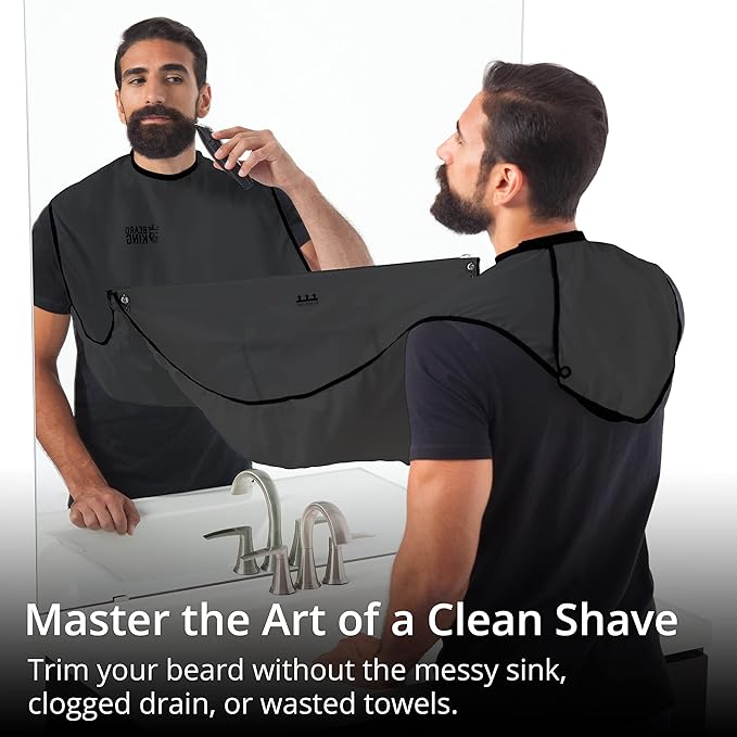 BEARD KING Beard Bib Apron - As Seen on Shark Tank – Gifts for Him, Stocking Stuffers for Men, Mens Gift