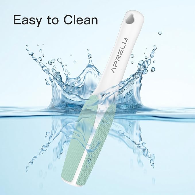3-Sided Nano Glass Foot File, 3-in-1 Coarse/Medium/Fine Foot Callus Remover, Professional Callus Remover for Feet Hard Skin Smooth Polishing (Turquoise)