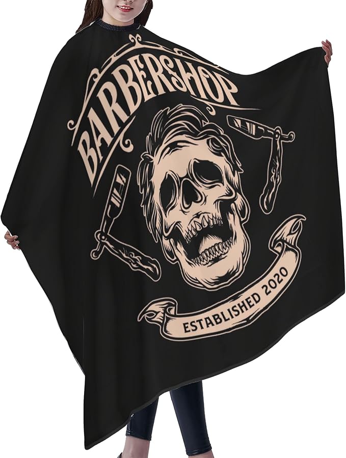 Adult Barber Cape, Professional Salon Haircut Capes, Haircut Kit Hairdressing Apron for Home Salon Barbershop