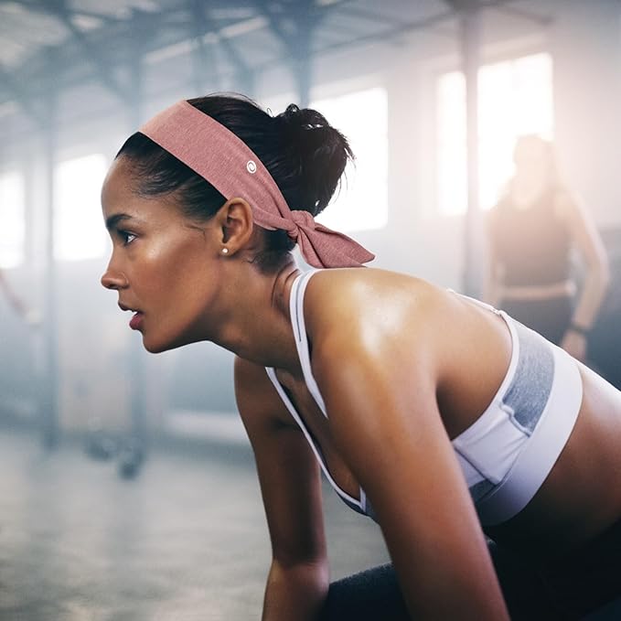 SWAY Short Stretch Non-Slip Headband for Women – Moisture-Wicking, No Headaches, Stays Put for Workouts, Gym, Yoga, Running and Nurse