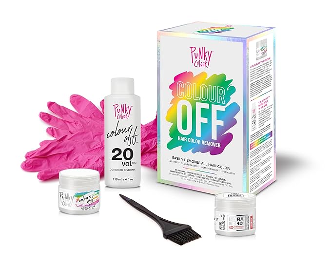 Punky Colour Colour Off Hair Color Remover Kit for Temporary, Semi Permanent & Permanent Color with Intrabond Hair Repairing Complex Mask