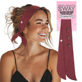 SWAY Short Stretch Non-Slip Headband for Women – Moisture-Wicking, No Headaches, Stays Put for Workouts, Gym, Yoga, Running and Nurse