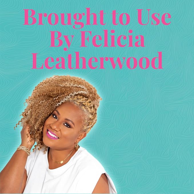 Black Detangler Brush by Felicia Leatherwood - For Kinky, Curly, Wavy 4c or Straight Hair - Tame Your Tangles Smooth Your Coils - Pain Free for All Ages