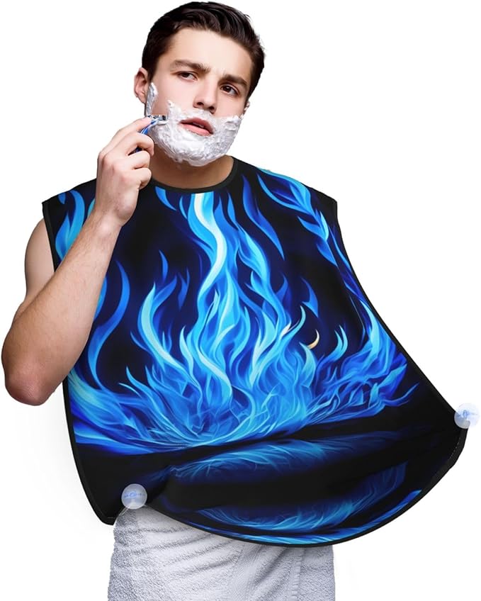 Three Dachshunds Print Beard Bib Shaving Apron, Beard Hair Trimming Cape Gift For Dad